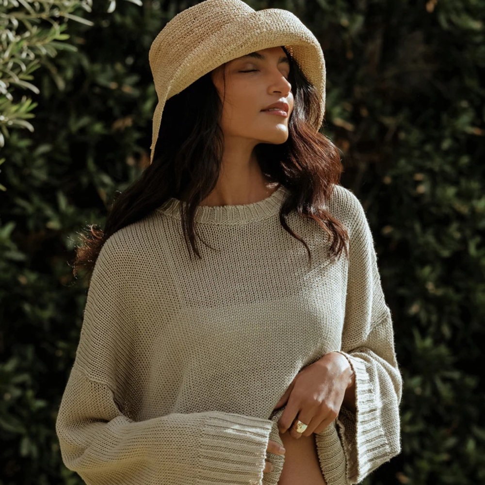 Jenni Kayne wide brim Raffia hat